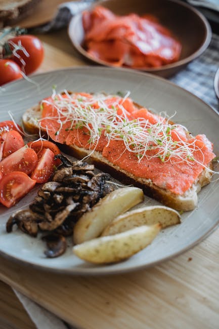 Healthy meal example