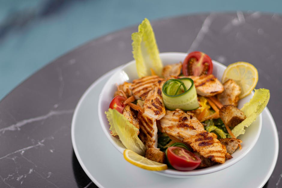 Healthy meal example